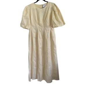 Modi the Label Butter Yellow Air Linen Maxi Dress NWT XL